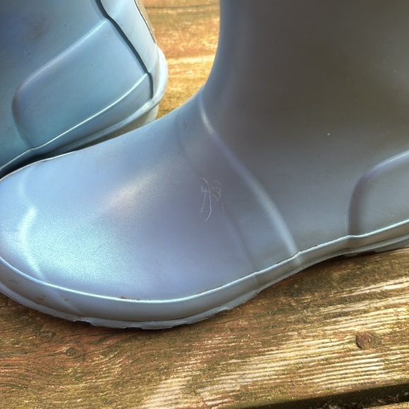 Hunter Shiny Blue Tall Boots - Picture 6 of 8